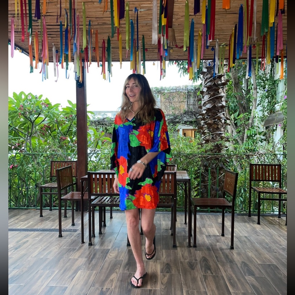 Mini kimono dress